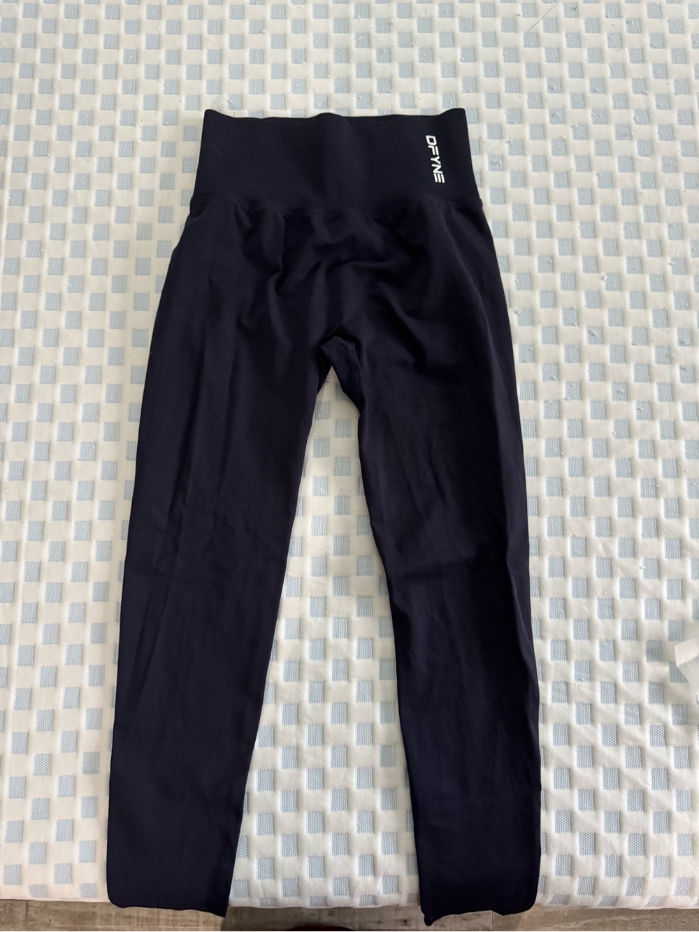 DFYNE High-Waist Dark Navy Leggings for Women